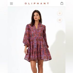 NWT Oliphant Yoke Dress Long Sleeves/  Retail price $288 // PERFECT FALL DRESS!